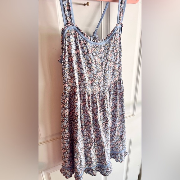 NWT American Eagle Outfitters Sun Dress Floral Flowy Ruffle size Large - Picture 7 of 9